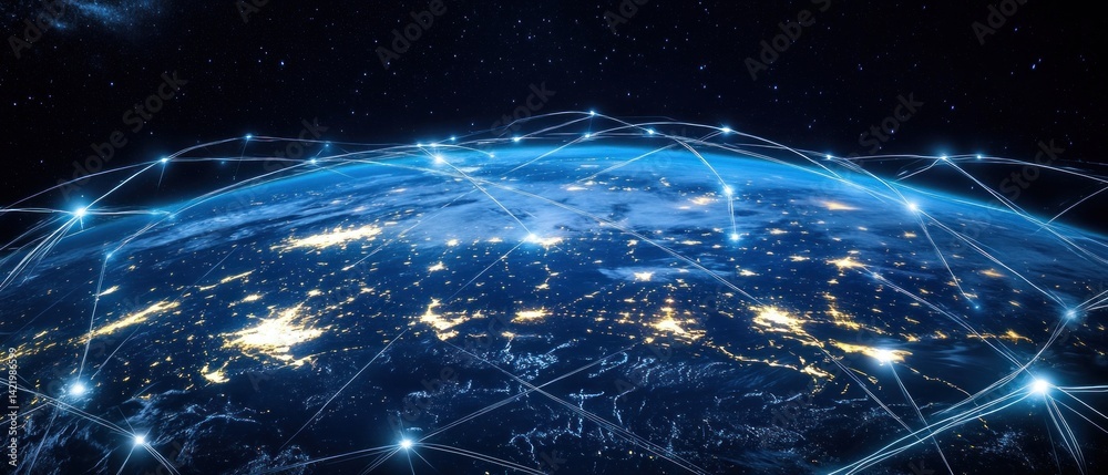 Global Network Connections: A Visualization of Worldwide Interconnectivity