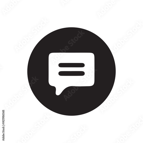 Text Message Icon. comment icon speech bubble symbol Chat message icons. Vector Illustration 