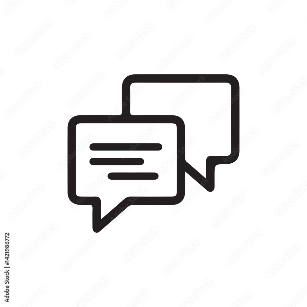 Text Message Icon. comment icon speech bubble symbol Chat message icons. Vector Illustration Text Message Icon. comment icon speech bubble symbol Chat message icons. Vector Illustration