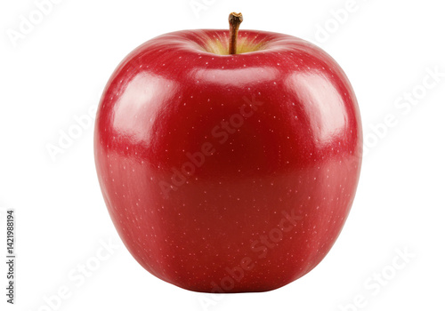 Ripe red apple, glossy