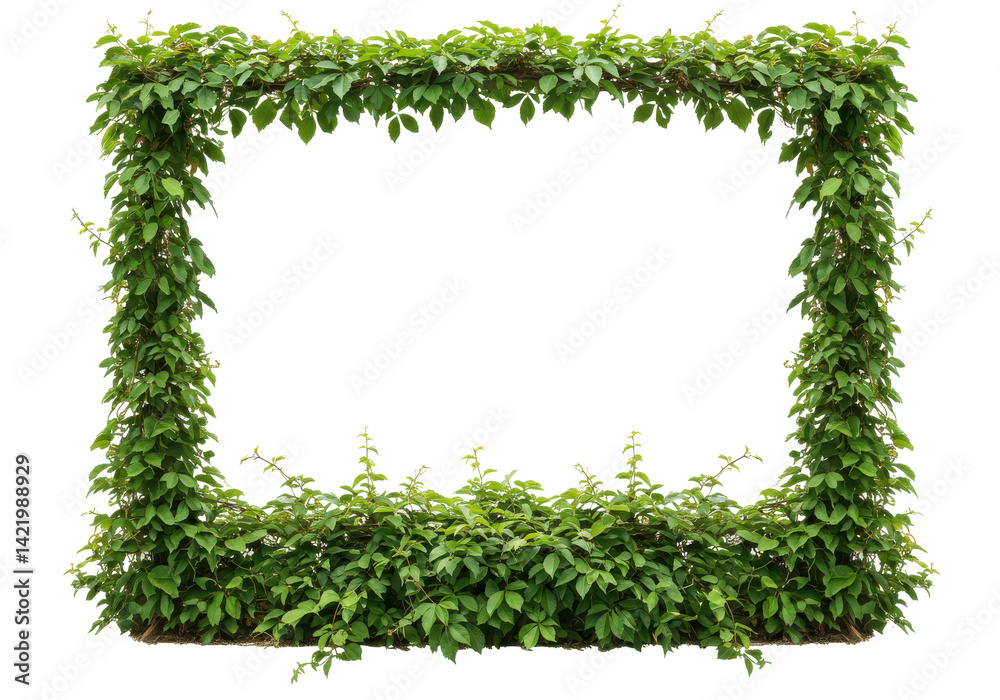 Lush green vine frame Lush green vine frame