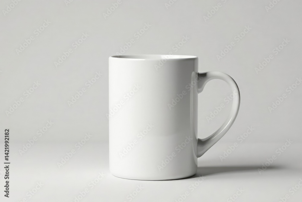 Large ceramic mug, slightly angled, pure white, breakfast, home, cup Large ceramic mug, slightly angled, pure white, breakfast, home, cup