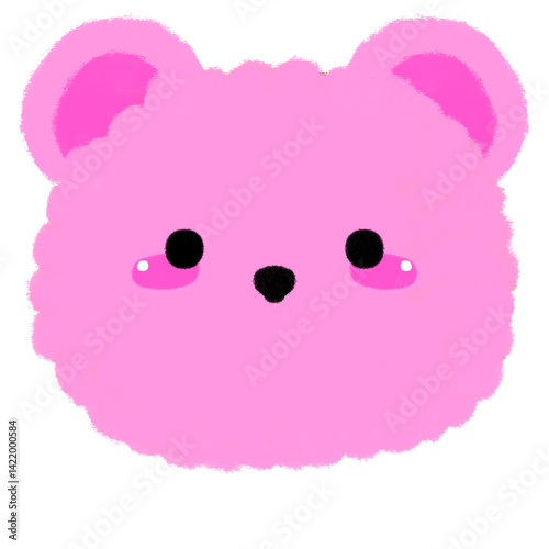 vector illustration of cartoon teddy bear