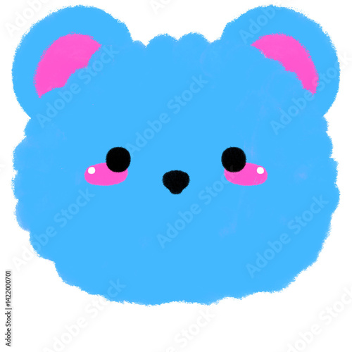 vector illustration of cartoon teddy bear