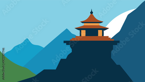coastal cliff over ocean landscape background