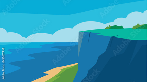 crystal mountains and floating orbs landscape