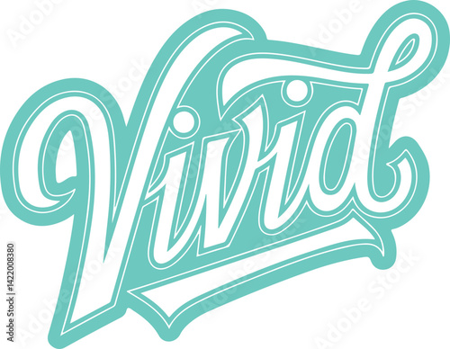 Vivid Text Logo Design.