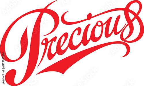 Precious Red Script.