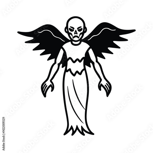 Wallpaper Mural A Corrupted Angel Turning Into a Wraithen Torontodigital.ca