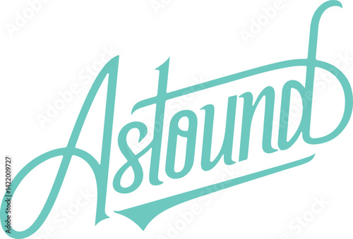 Astound - Teal Handwritten Logo.