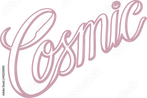 Cosmic Handwritten Text.