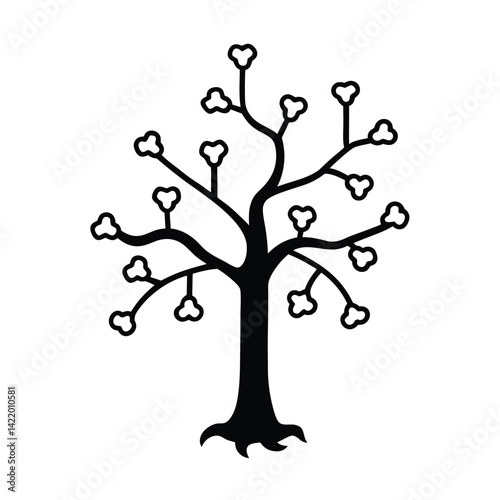 A Decaying Corpse Tree With Bone Fruits