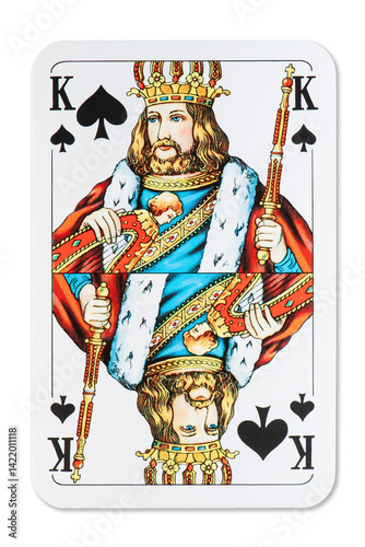 Playing Card King of Spades French Deck