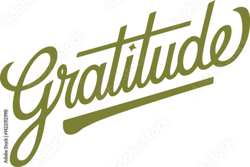 Gratitude Typography.