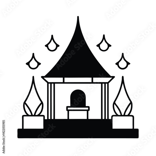 shrine guarded by loyal wraithen spirits