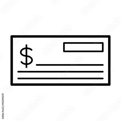 checkbook banking vector flat icon for financial apps and websites
