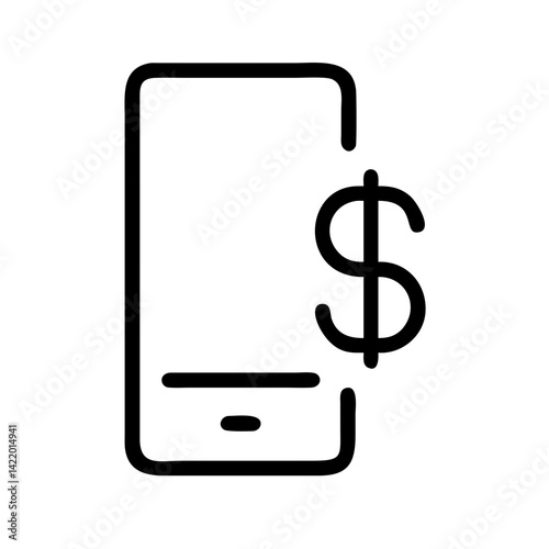 mobile banking transaction vector flat icon for fintech apps and websites
