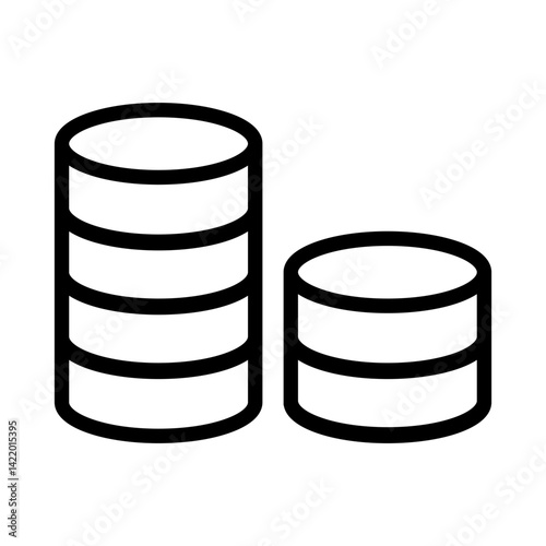 stack of coins and money vector flat icon for savings apps and websites
