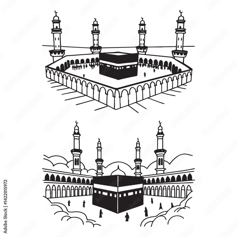 Fototapeta premium Masjid Al Haram in Mecca. 