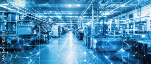 Obraz na płótnie Smart Factory: The Future of Manufacturing w salonie