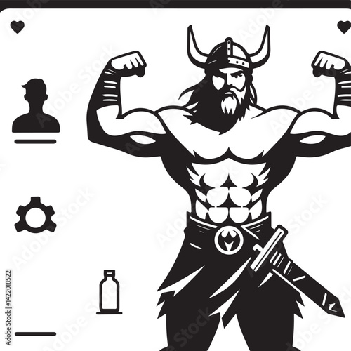 Wallpaper Mural Teen Viking vector Torontodigital.ca