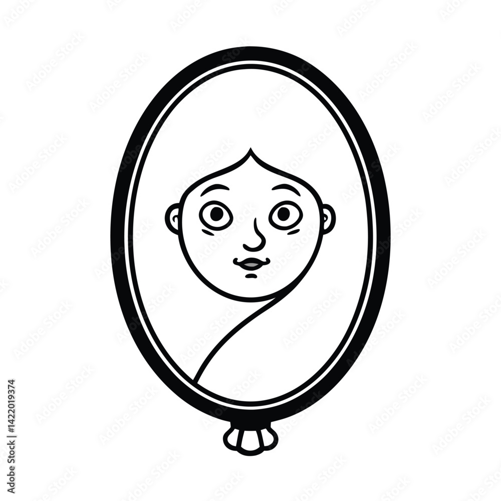 Fototapeta premium mirror that reflects your fears