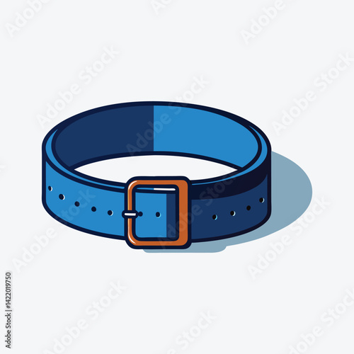 Simple and elegant belt vector illustration, great for celebrating dads in greeting cards, social posts, and fashion-themed artworks.