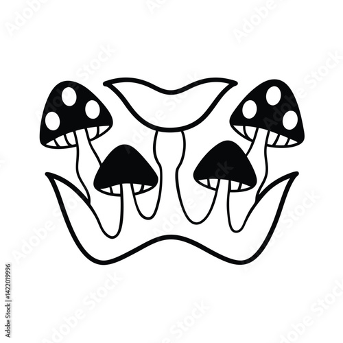 teeth growing like mushrooms on flesh