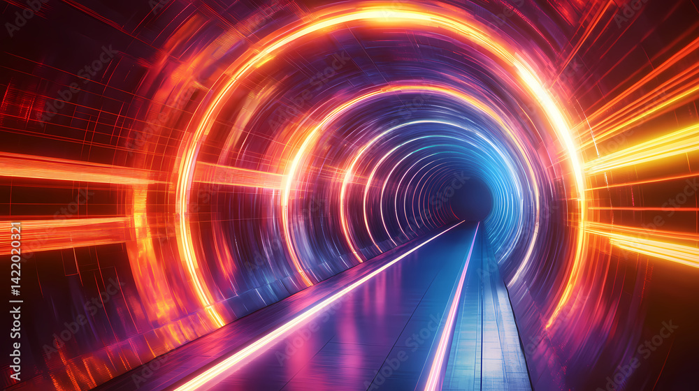 futuristic tunnel energy