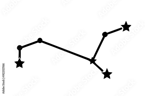 Cancer Constellation Star Map | Zodiac Sign Celestial Diagram for Astrology, Astronomy, and Horoscope Charts