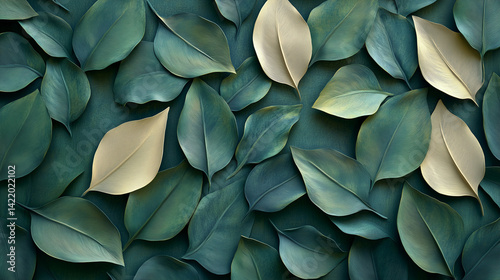 astarte.ai: Ivory Florals on Emerald Green Canvas	

