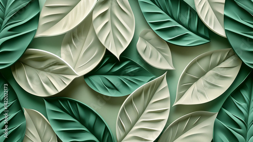 astarte.ai: Ivory Florals on Emerald Green Canvas	
