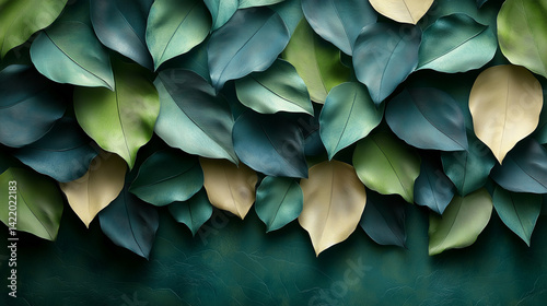 astarte.ai: Ivory Florals on Emerald Green Canvas	
