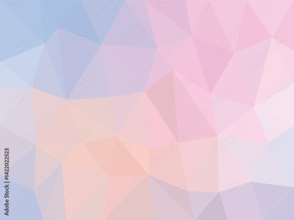 Soft Pastel Polygon Abstract Background