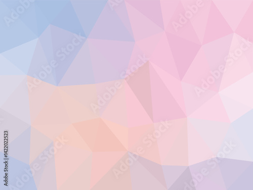 Soft Pastel Polygon Abstract Background