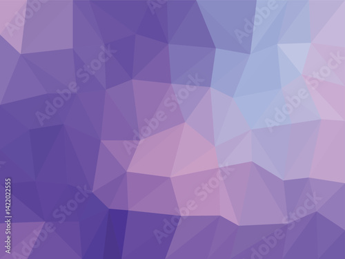 Soft Purple Low Poly Abstract Background