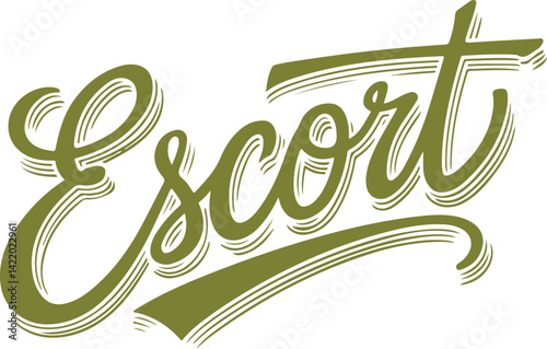 Escort Handwritten Lettering.