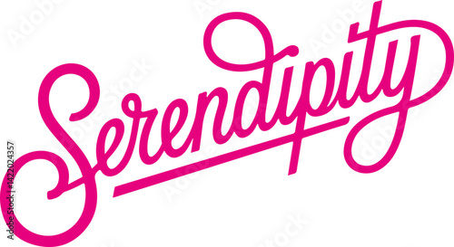 Serendipity Script Typography.