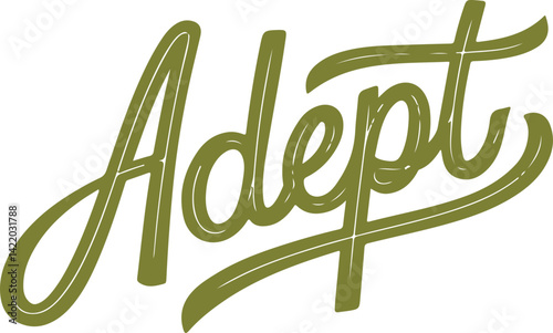 Adept Handwritten Typography.