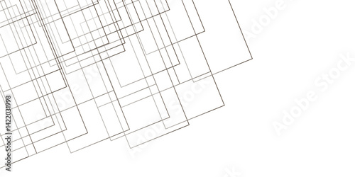 White geometric transparent stripe diagonal overlap fabric repeat liner layer. Vector gradient gray line abstract pattern Transparent monochrome striped texture, minimal background.