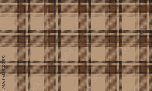 Seamless plaid, cream, brown, white, simple and perfect design, suitable for designing clothes, skirts, pants, adding classic charm to your style with class.