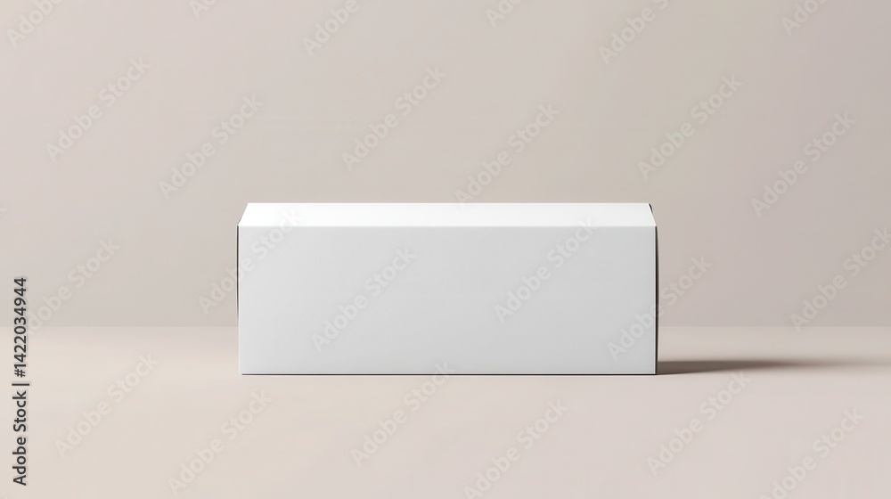 White cardboard postal, mailing box mockup. White cardboard postal, mailing box mockup.