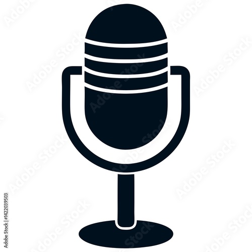 microphone icon vector illustration