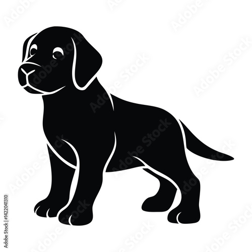black labrador retriever puppy