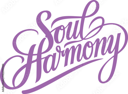 Soul Harmony Hand Lettering.