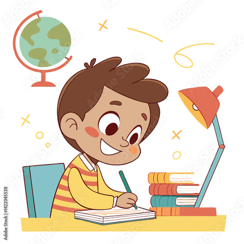 Cute Children Studying and Reading Clipart,
Hand-Drawn Kids Doing Homework and Reading,
Adorable Illustrations of Children Studying and Learning.