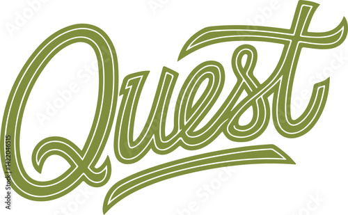 Quest - Handwritten Script Logo.