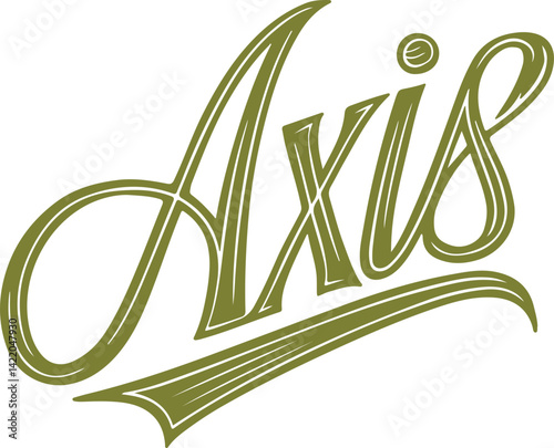 Axis Handwritten Logo.