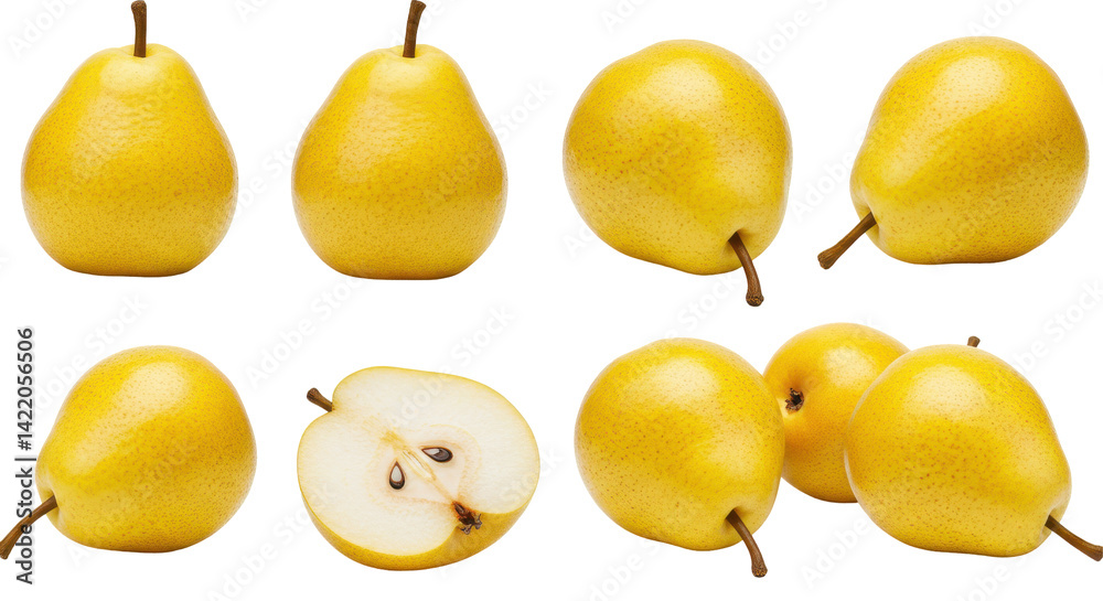 Yellow Pears, Variety of Angles Yellow Pears, Variety of Angles
