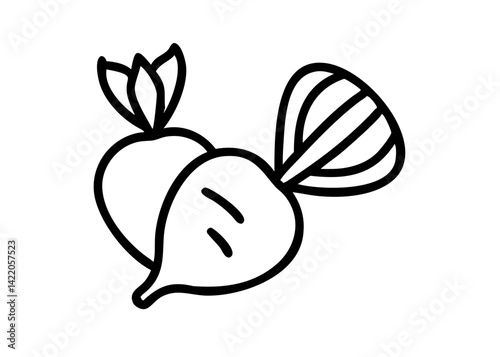Iconic of vegetables in season in summer